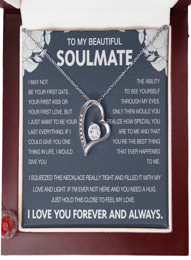 Dokazu Necklace Gift for Wife or Girlfriend from Husband or Boyfriend, Anniversary, Birthday, Valentine’s Day Soulmate Jewelry, Forever Love Necklace for Women - Image 1